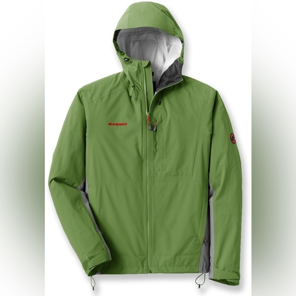 Mammut Alpine Green rain jacket - Picture 1 of 10